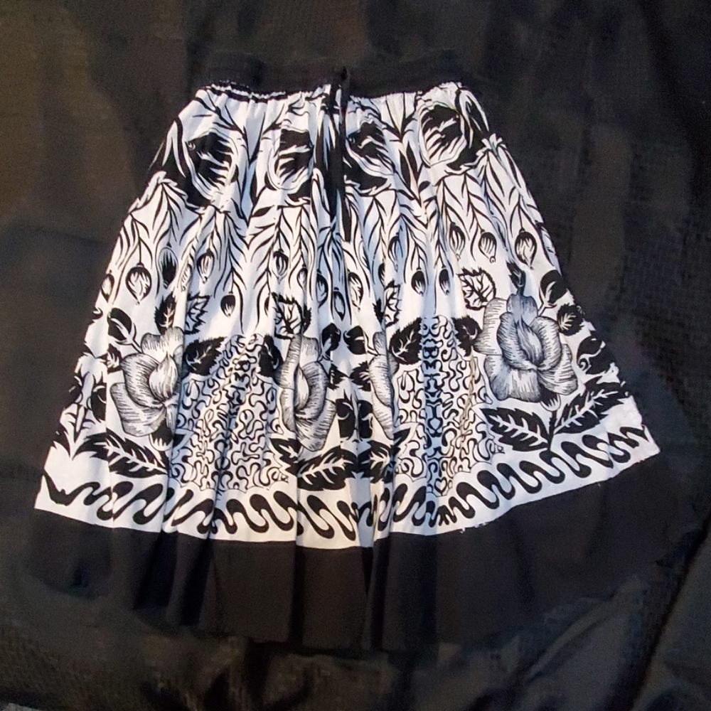 Black and White Skirt